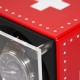Remontoir Swiss Kubik Cuir Croix Suisse pour montre automatique